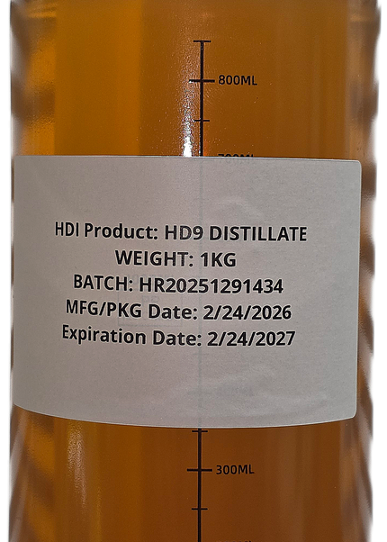 Hemp Derived D9 Distillate– 92%+ Pure