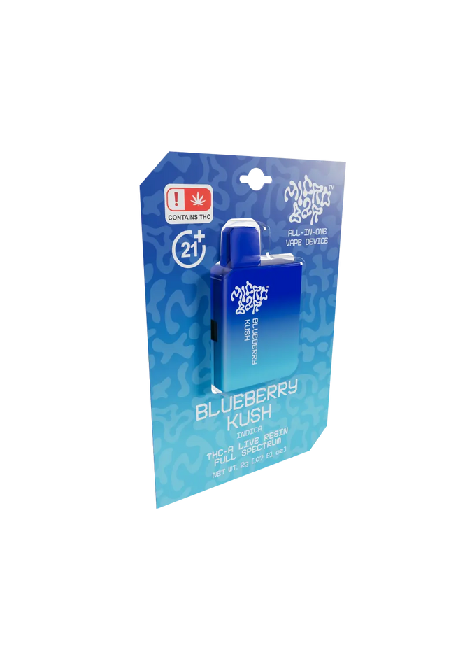 Pre packaged premium discount disposable vape  blue and white package