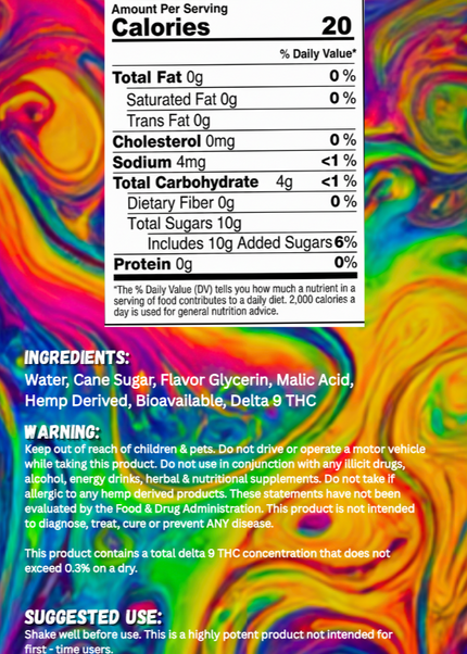 Legal Lean THC Syrup  | 1000mg per Bottle