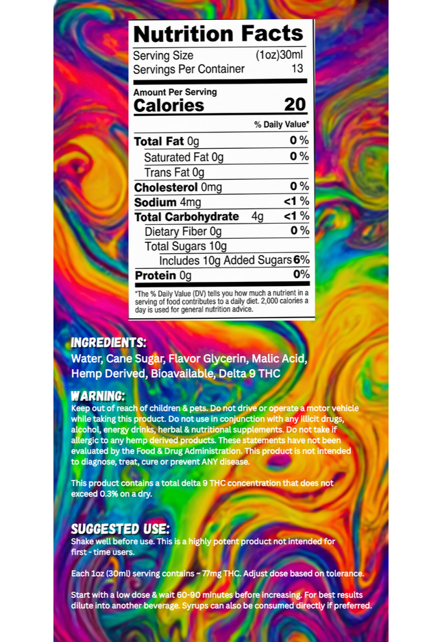 Legal Lean THC Syrup  | 1000mg per Bottle