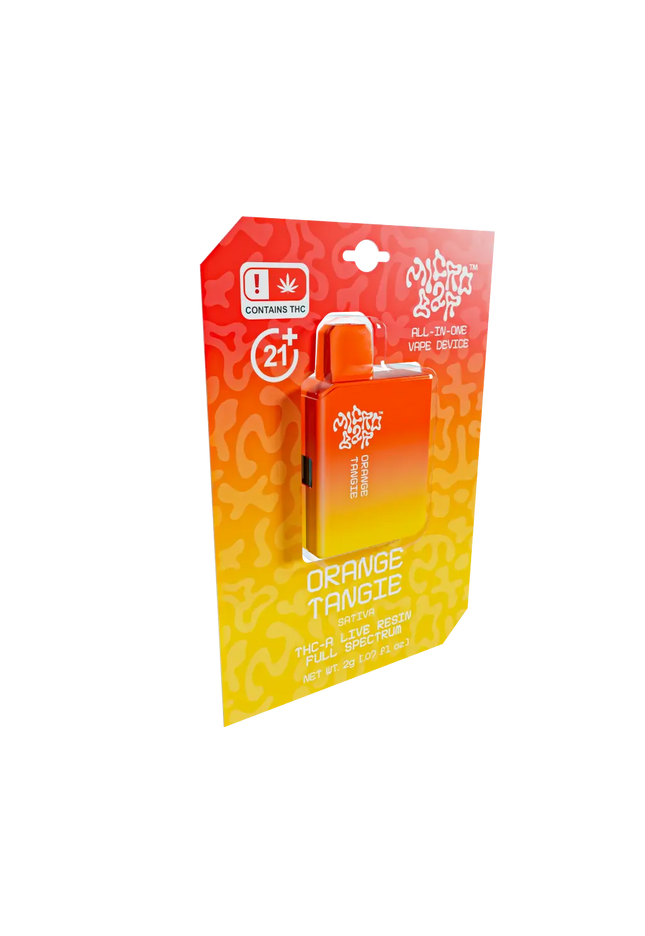 Pre packaged premium discount disposable vape orange and yellow package