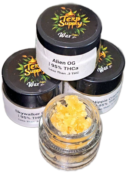 21 G Sugar Wax 95% TRIO 3 Strain BUNDLE